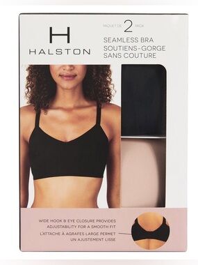 Halston Heritage Women's Seamless Bra, 2-pack